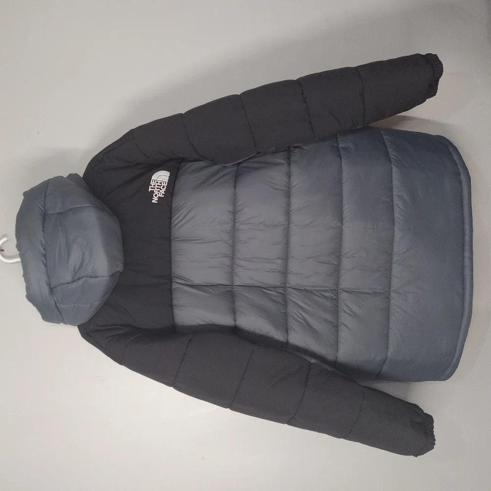 The North Face Men's Gray and Black Puffer Jacket Size XXL